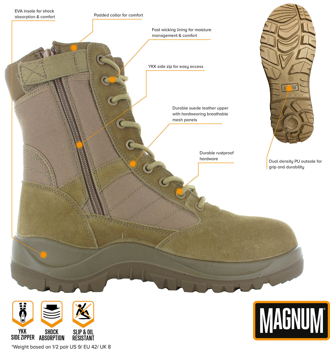 Einsatzstiefel, "MAGNUM", Centurion 8.0 SZ