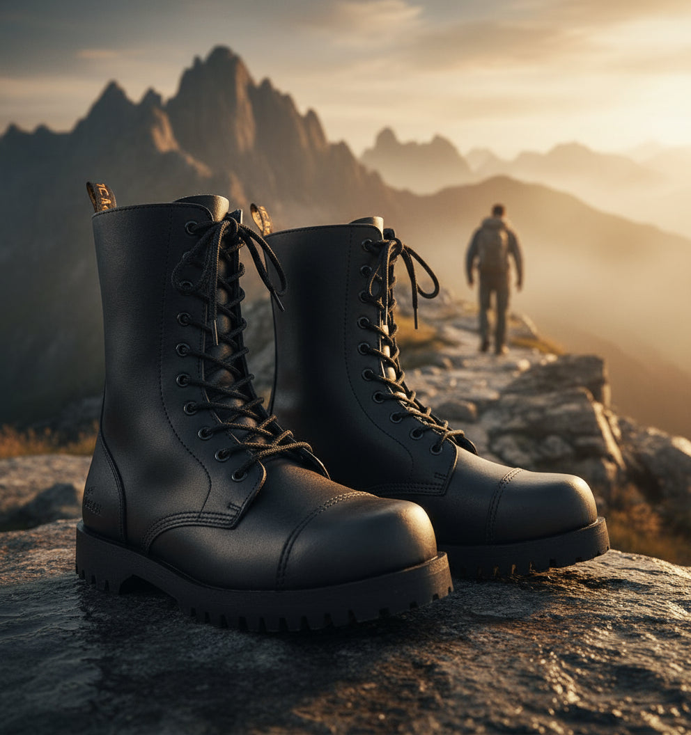 Stiefel, 10-Loch,"Pure Trash"