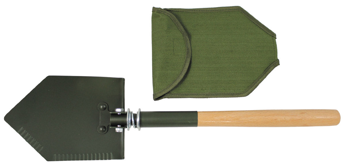 Klappspaten, Holzstiel "Deluxe", 2-teilig