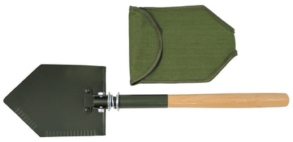Klappspaten, Holzstiel "Deluxe", 2-teilig