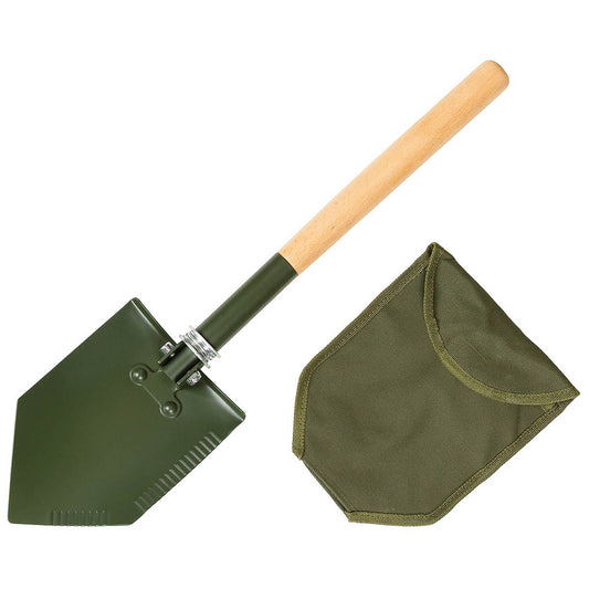 Klappspaten, Holzstiel "Deluxe", 2-teilig