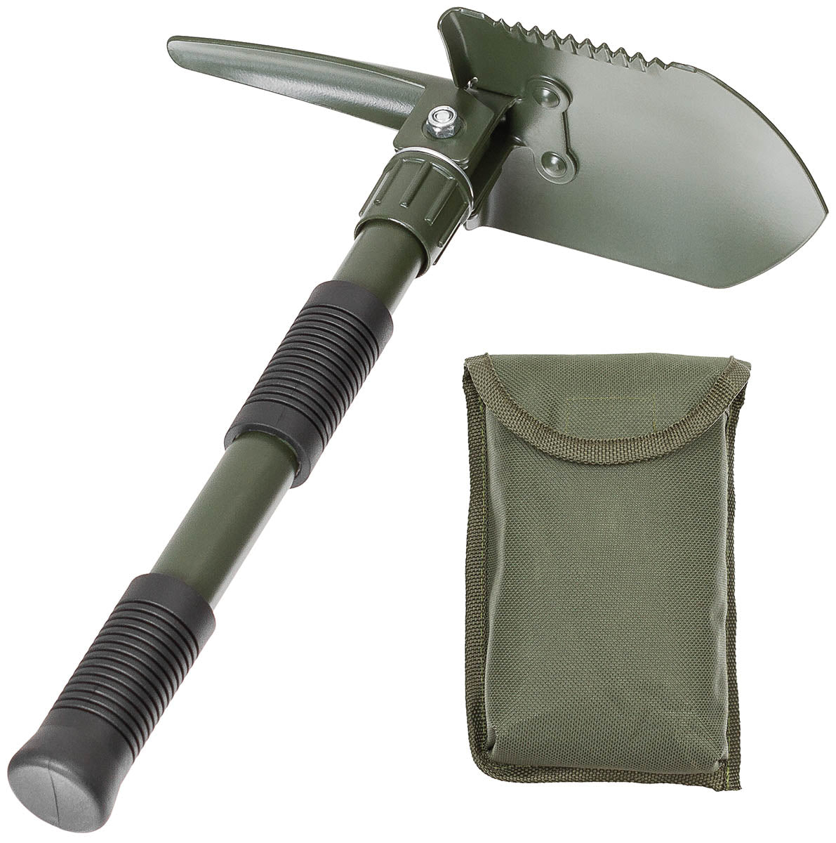 Mini Klappspatenset, 3 in 1