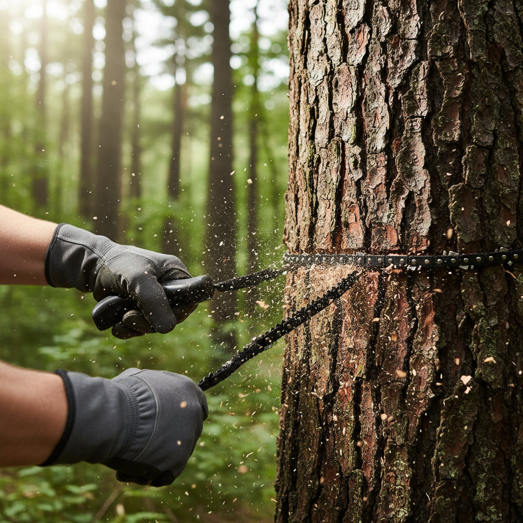 Hand-Ketten-Säge, mit Griffen