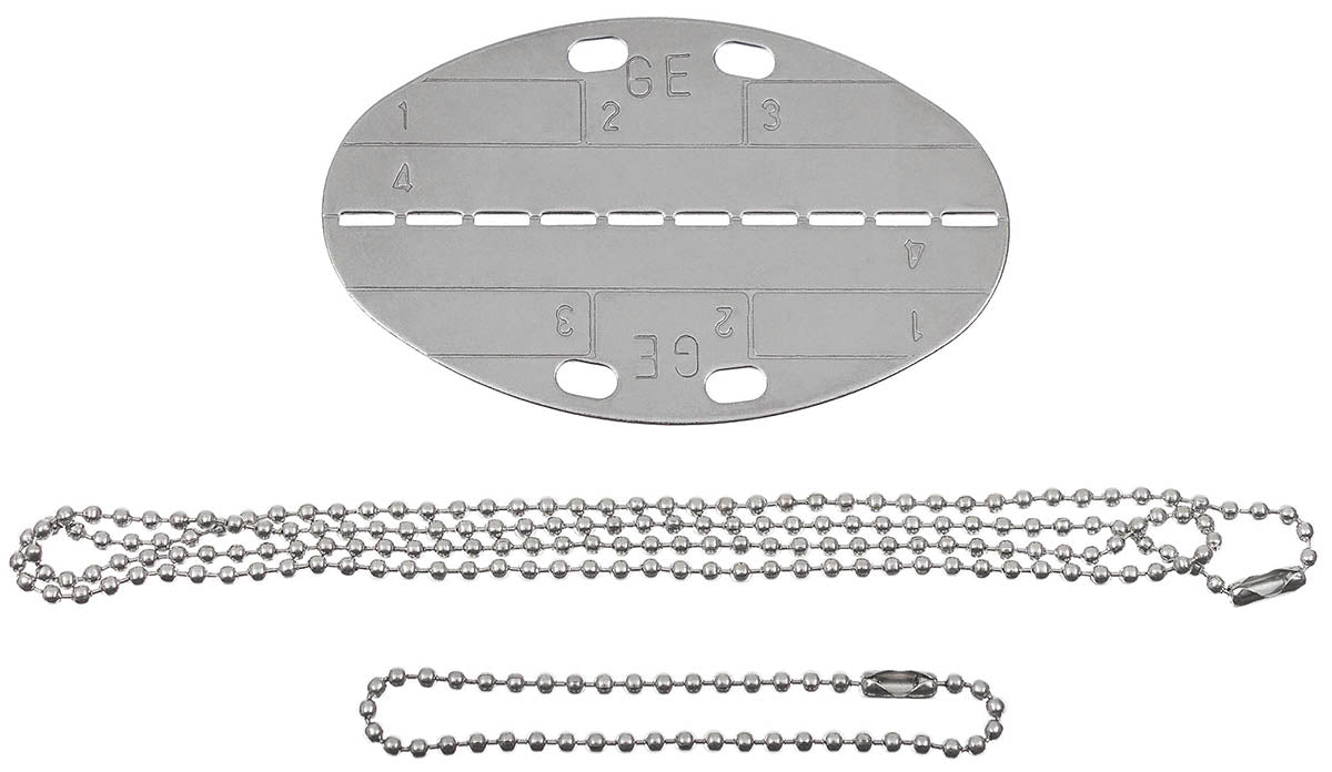 BW Erkennungsmarke, oval