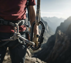 Karabiner, Schraubverschluss, D 8mm x 8cm, 2er Pack