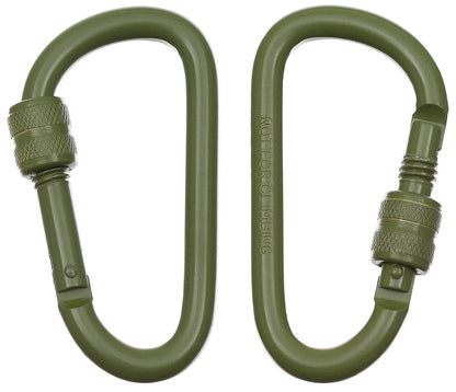 Karabiner, Schraubverschluss, D 8mm x 8cm, 2er Pack