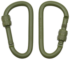 Karabiner, Schraubverschluss, D 8mm x 8cm, 2er Pack