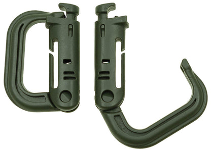 Karabiner, Plastik, "MOLLE" 2er Pack