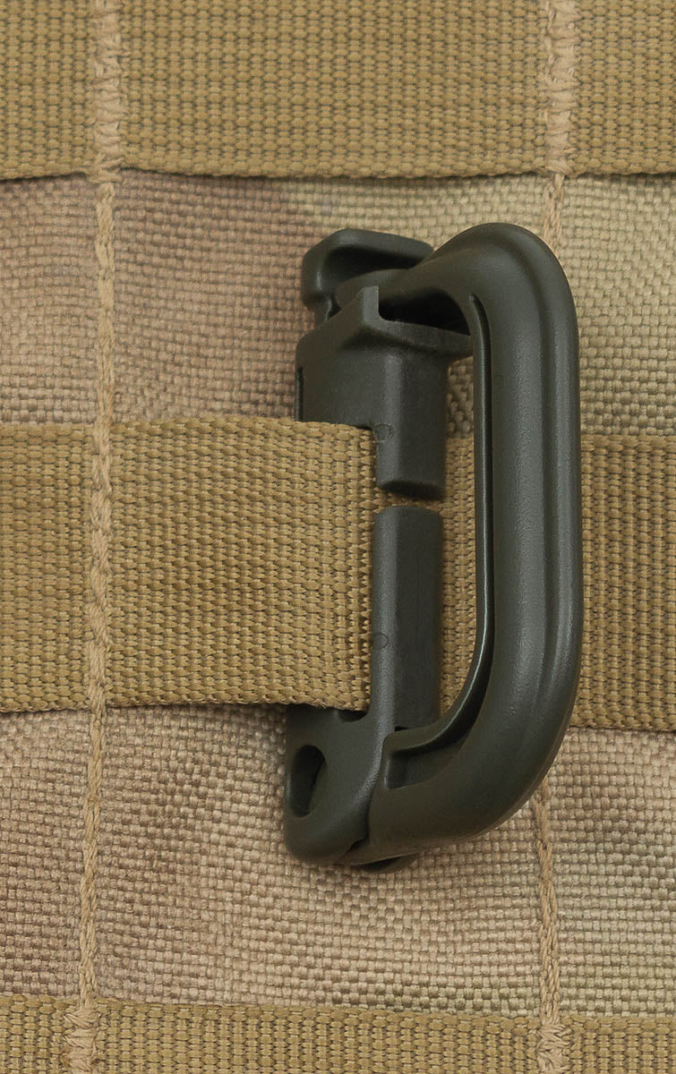 Karabiner, Plastik, "MOLLE" 2er Pack