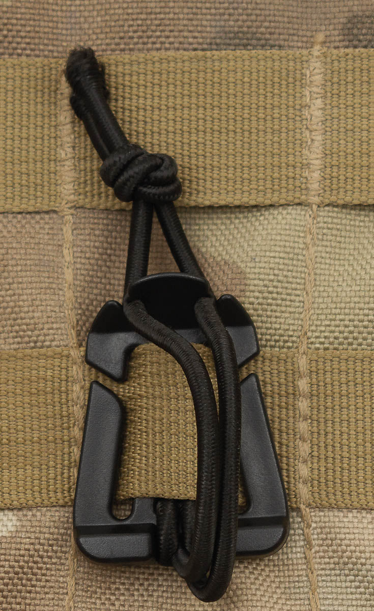 Clip mit Gummiband, "MOLLE"