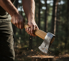 Axt, klein, Holzstiel