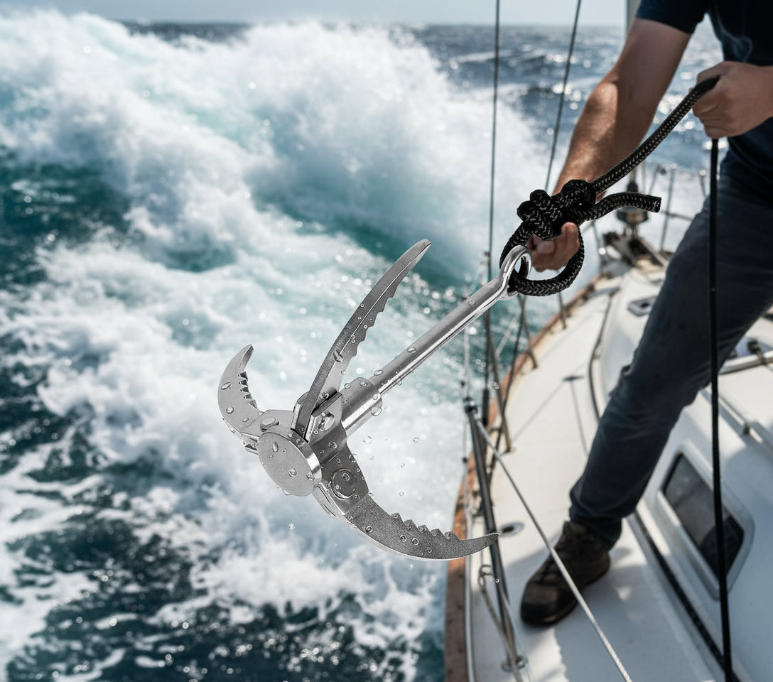 Wurfanker, Metall, klappbar