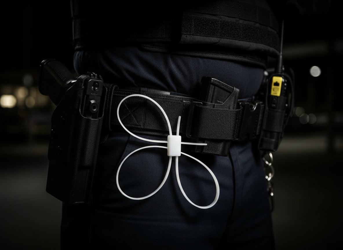 Kunststoffhandschellen, 10 St./Pack, 70 x 1,2 cm