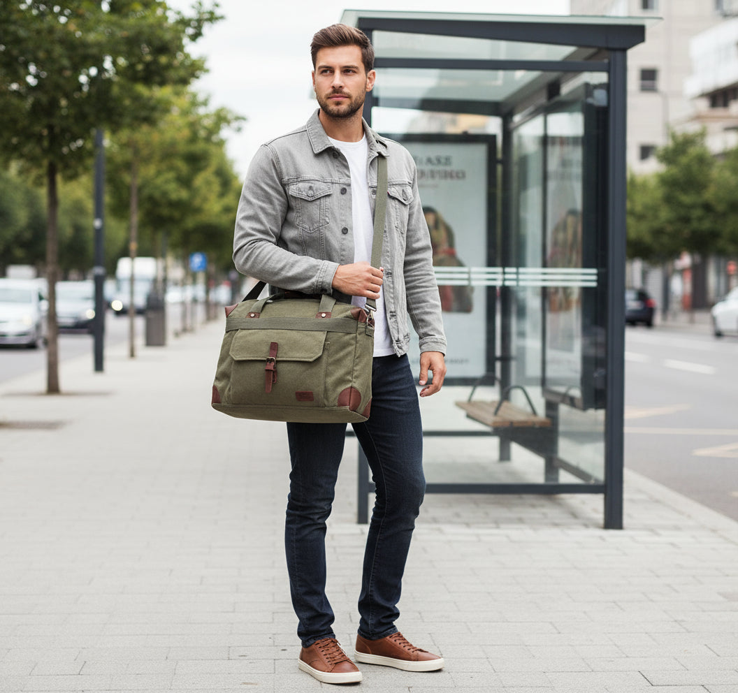 Handtasche, Canvas, "PT"