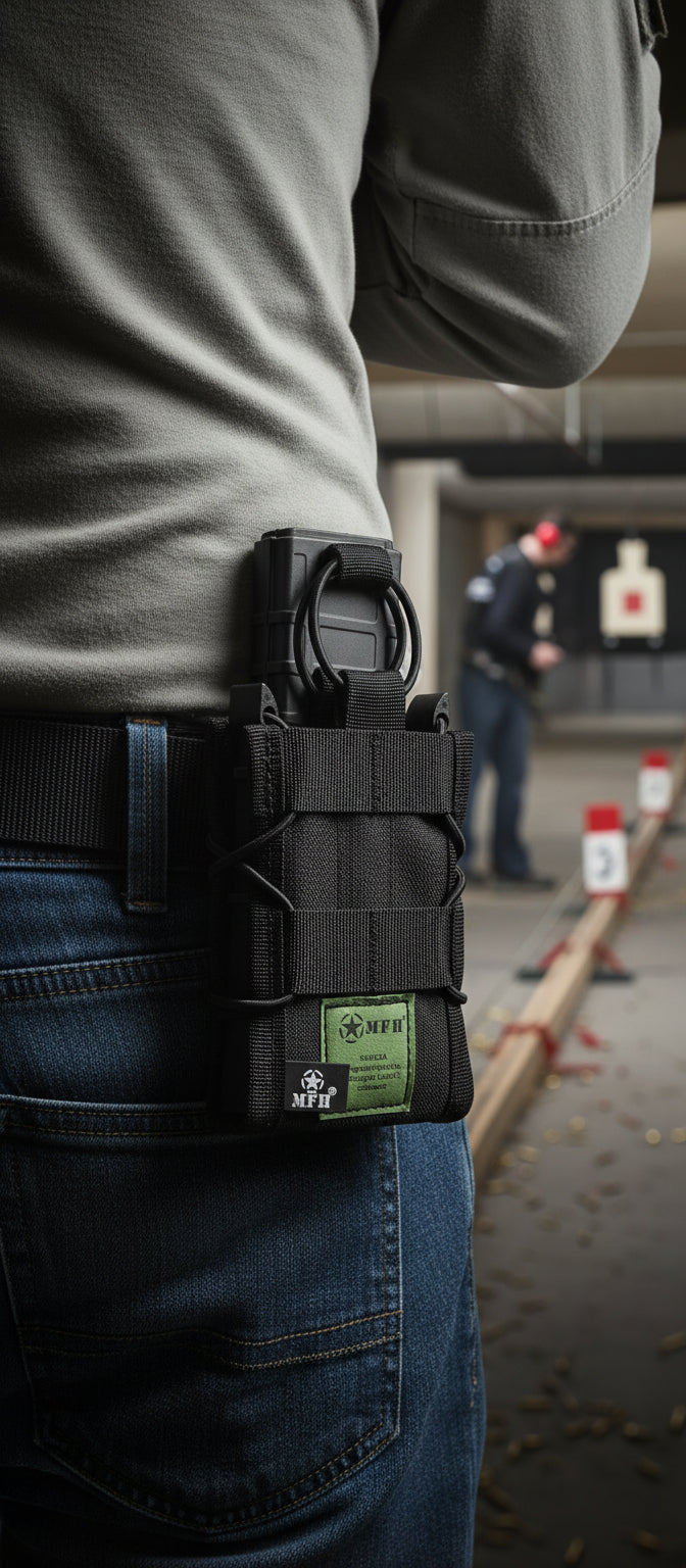 Magazintasche, "Bungee Lock"