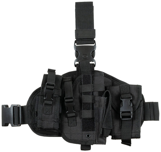 Pistolenbeinholster, "MOLLE", rechts mit Taschen