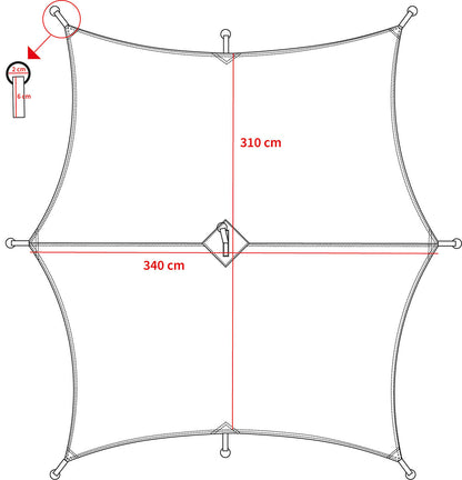 Plane, "Hexagon-Tarp"