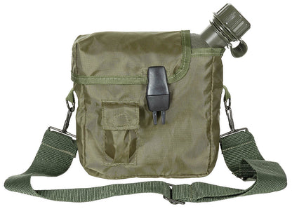 US Feldflasche, eckig, mit Hülle, 2 Qt