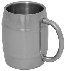 Krug, "Fass", Edelstahl, 400 ml, doppelwandig