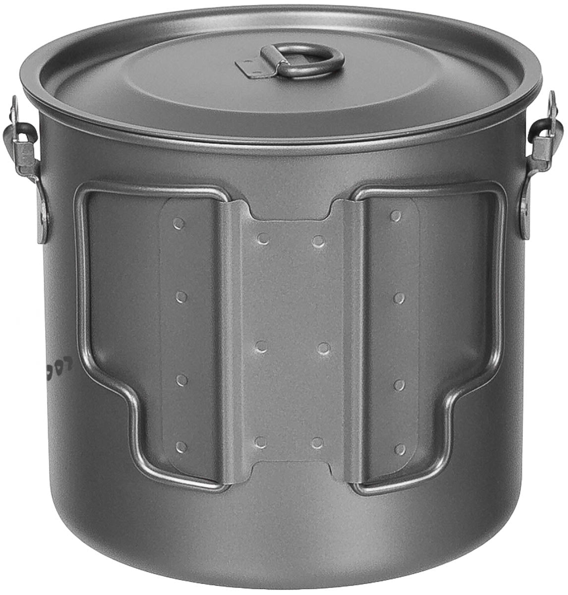 Topf, Titan, klein, mit Deckel, Klappgriffe, ca. 1,1 l