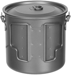 Topf, Titan, klein, mit Deckel, Klappgriffe, ca. 1,1 l