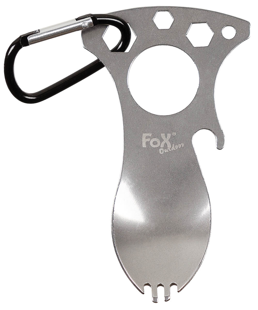 Multifunktionsgöffel, mit Karabiner