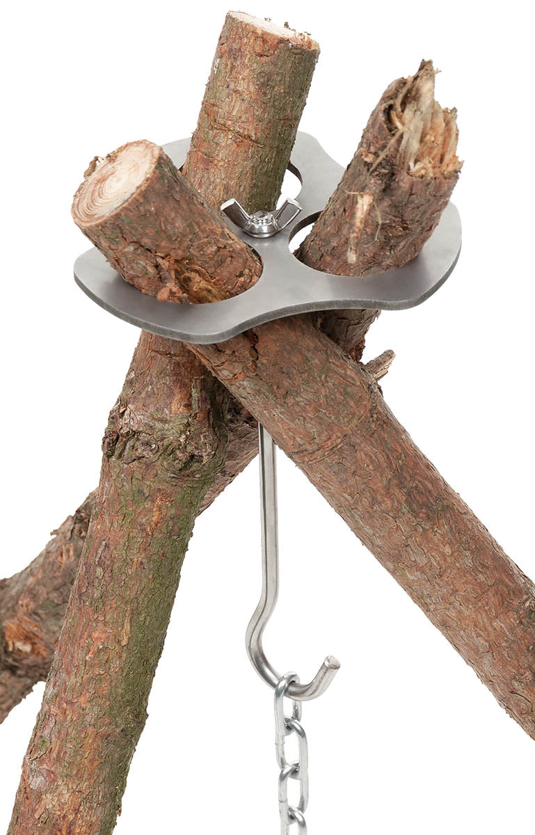 Dreibeinhalter, Edelstahl