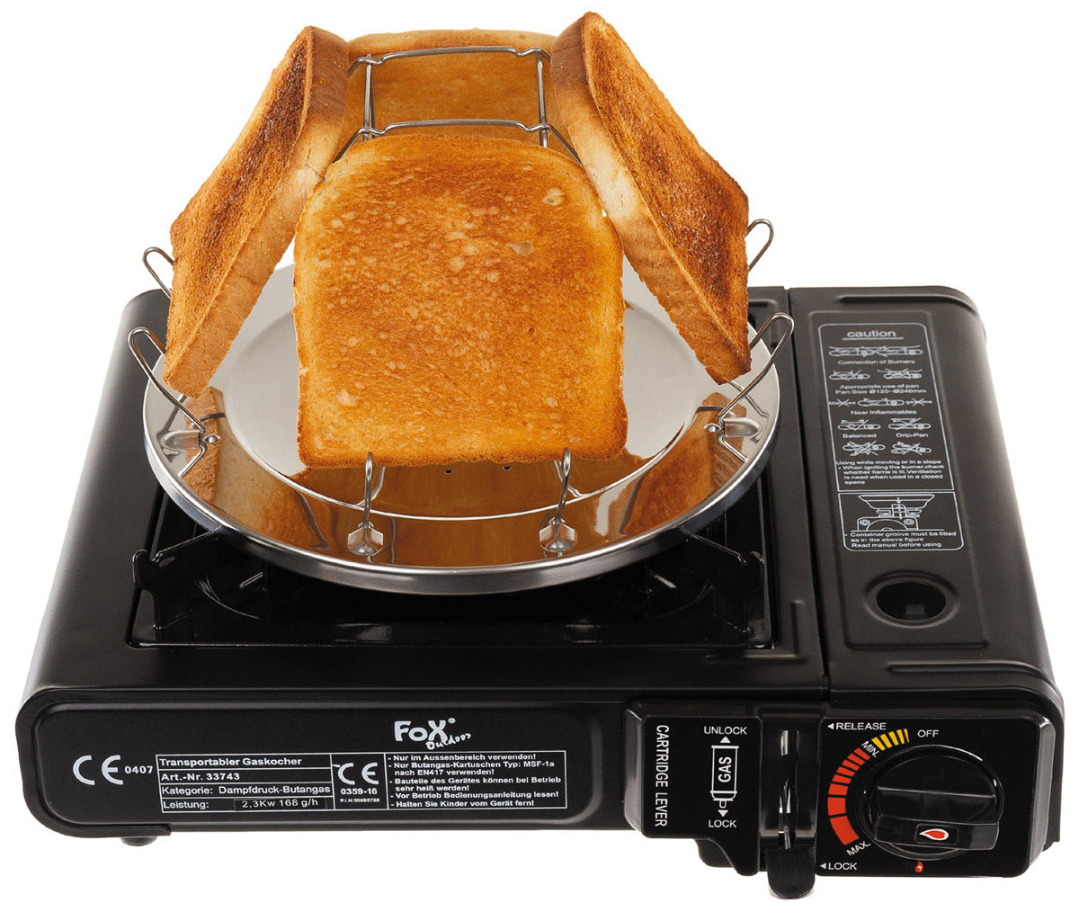 Campingtoaster, klappbar
