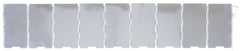Windschutz, Alu, faltbar, klein, 65 x 13 cm, 9 Lamellen