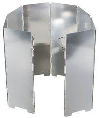 Windschutz, Alu, faltbar, groß, 67 x 24 cm, 8 Lamellen
