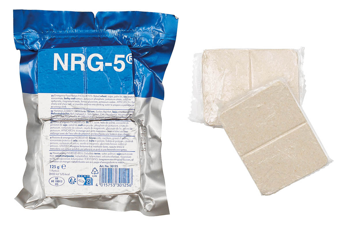 Notverpflegung, NRG-5, 125 g (2 Riegel)