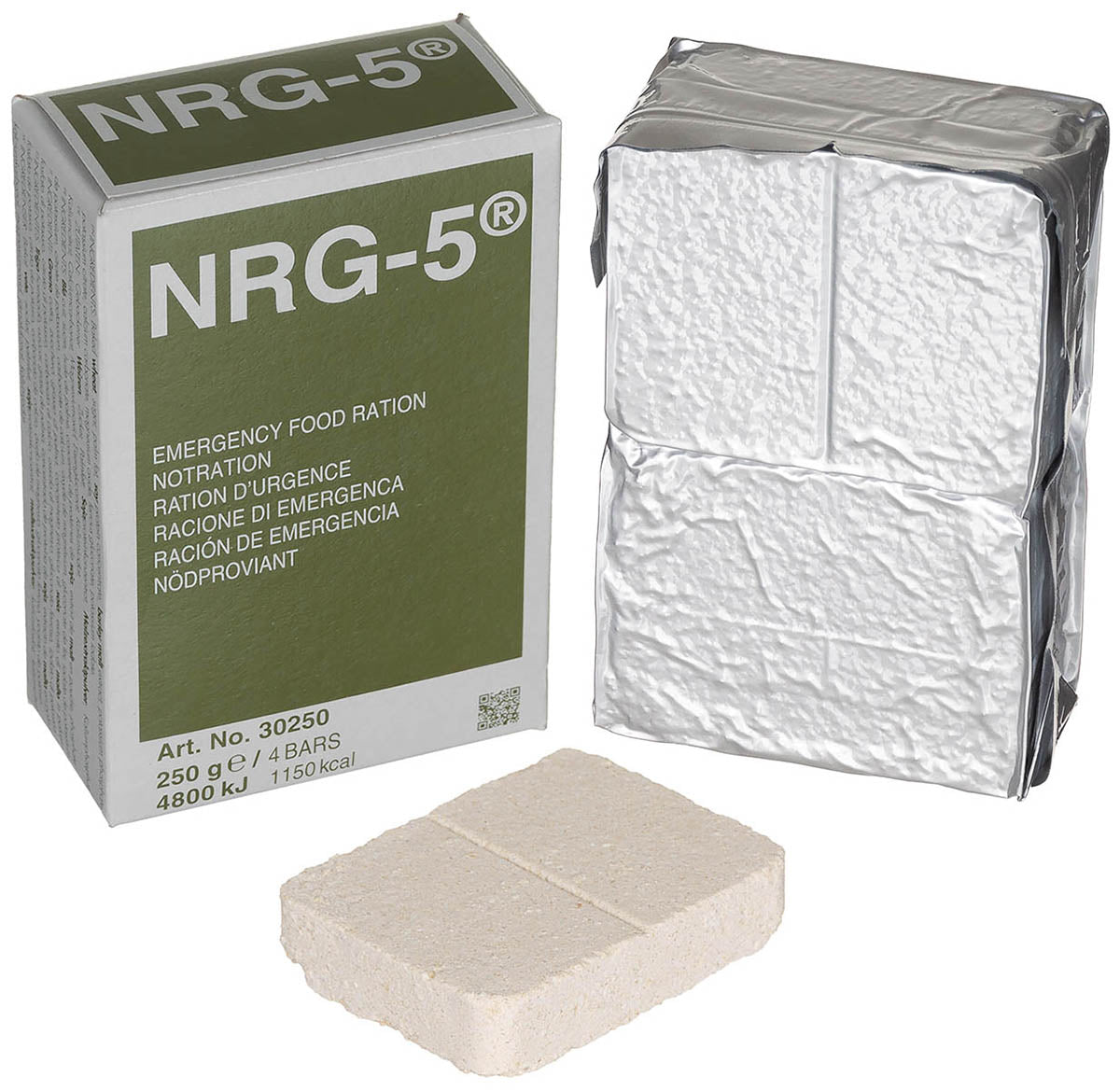 Notverpflegung, NRG-5, 250 g (4 Riegel)