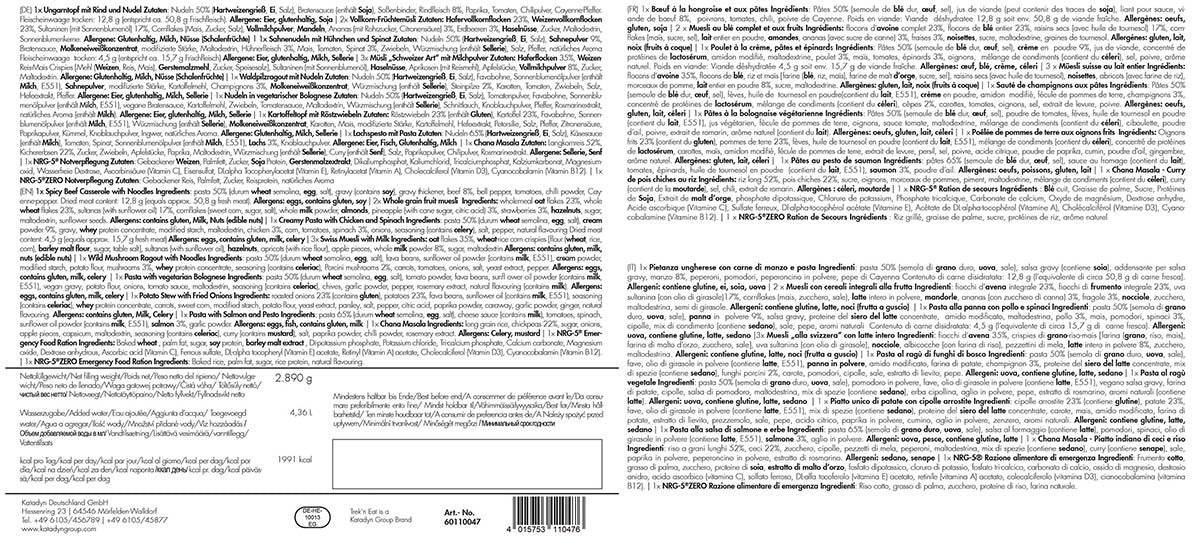 Trek 'n Eat, 7 Tage Ration, "MEAT"