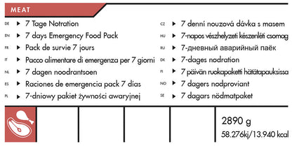 Trek 'n Eat, 7 Tage Ration, "MEAT"