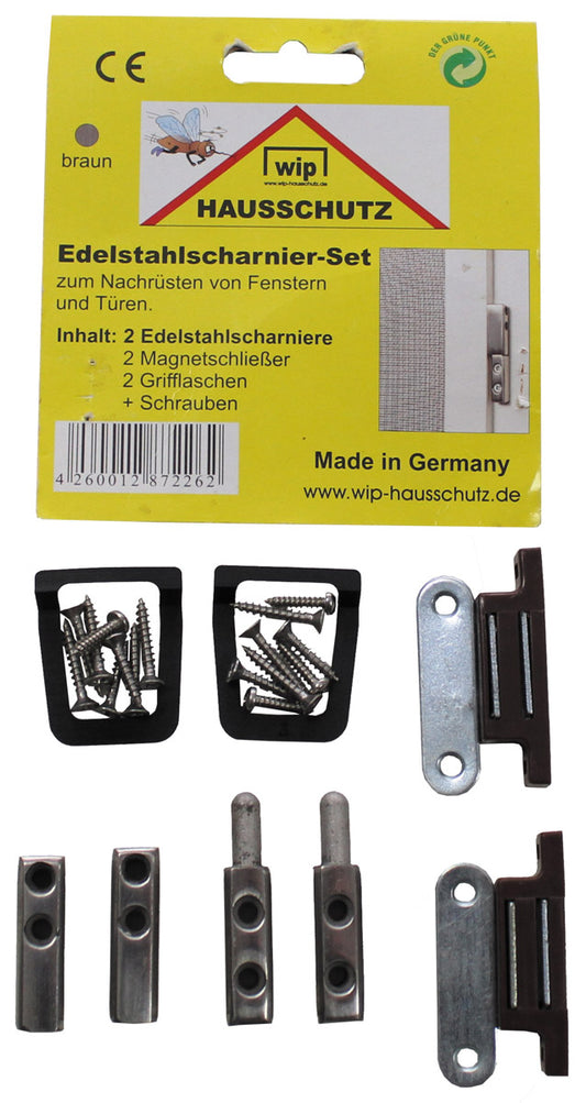 Edelstahlscharnier-Set, "Wip"
