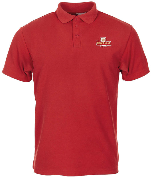 Brit. Poloshirt, "Royal Mail", rot, gebr.