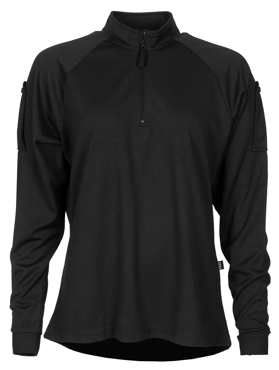 Brit. Funktions-Shirt, DAMEN, langarm, schwarz, RV, neuw.