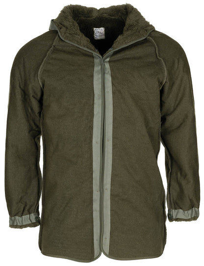 Franz. Teddyfutter für Parka, oliv, neuw.