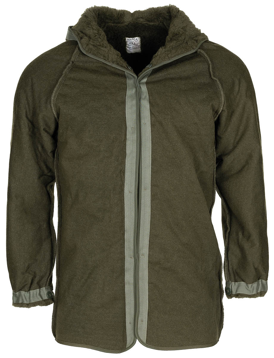 Franz. Teddyfutter für Parka, oliv, neuw.