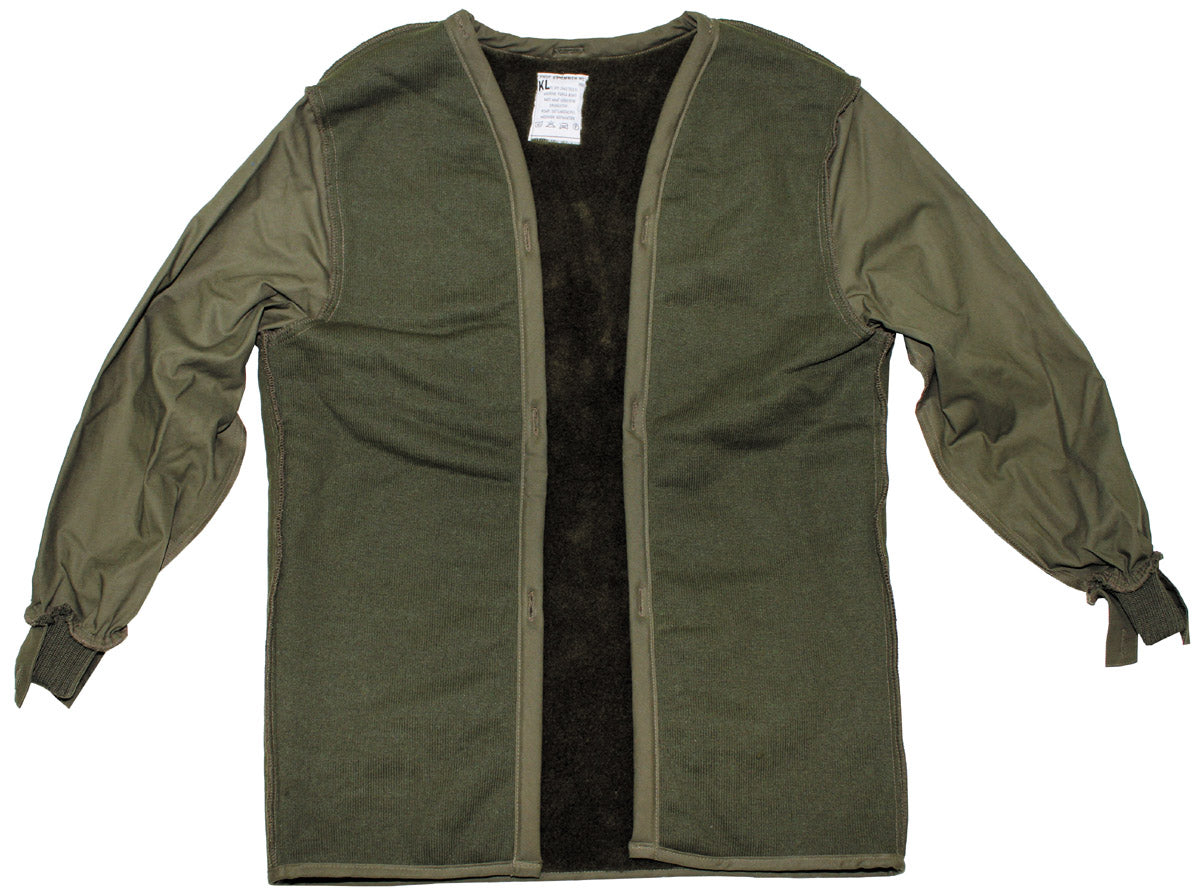 Holl. Teddyfutter für Parka, oliv, gebr.