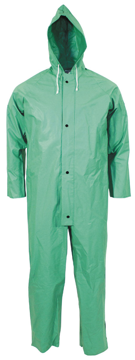Österr. BH Overall, PVC, grün, neuw.