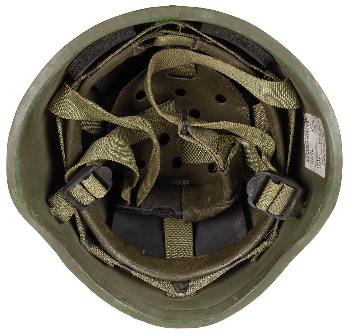 Ital. Helm, Ballistik, "T.P.", oliv, neuw.