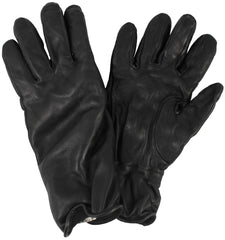 Brit. Lederhandschuhe, gefüttert, schwarz, gebr.