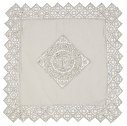 NVA Reservistendeckchen, beige, 29 x 29 cm, neuw.