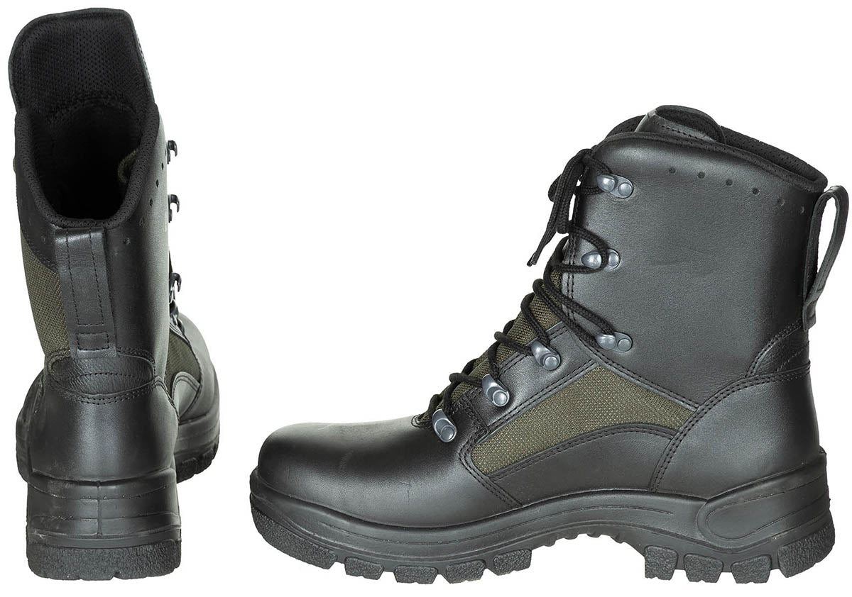 BW Kampfstiefel, Tropen, oliv/schwarz, gebr.