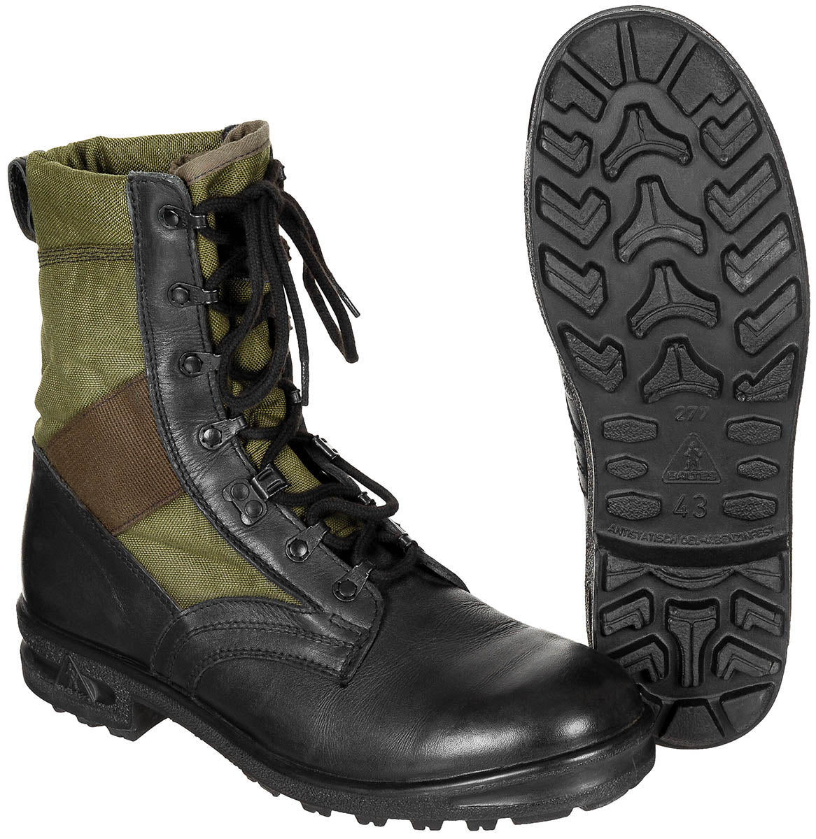 BW Kampfstiefel, Tropen, oliv, gebr.