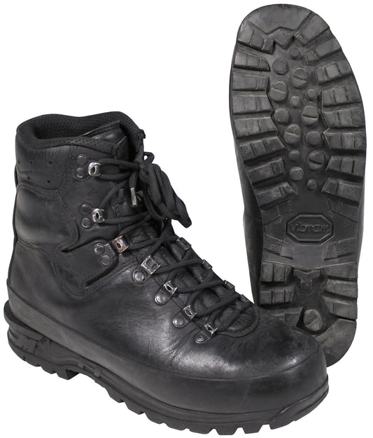 BW Bergschuh, gefüttert, schwarz, gebr.