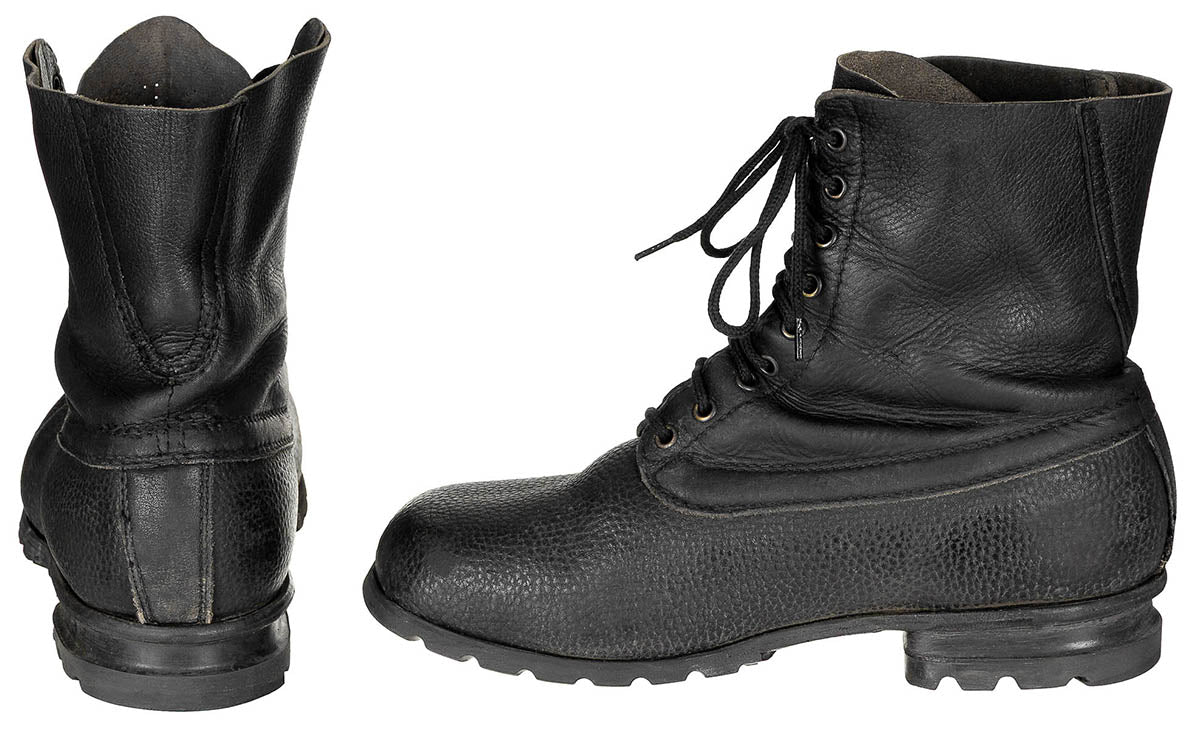 Schwed. Marschstiefel, Tretorn, Leder, gebr.