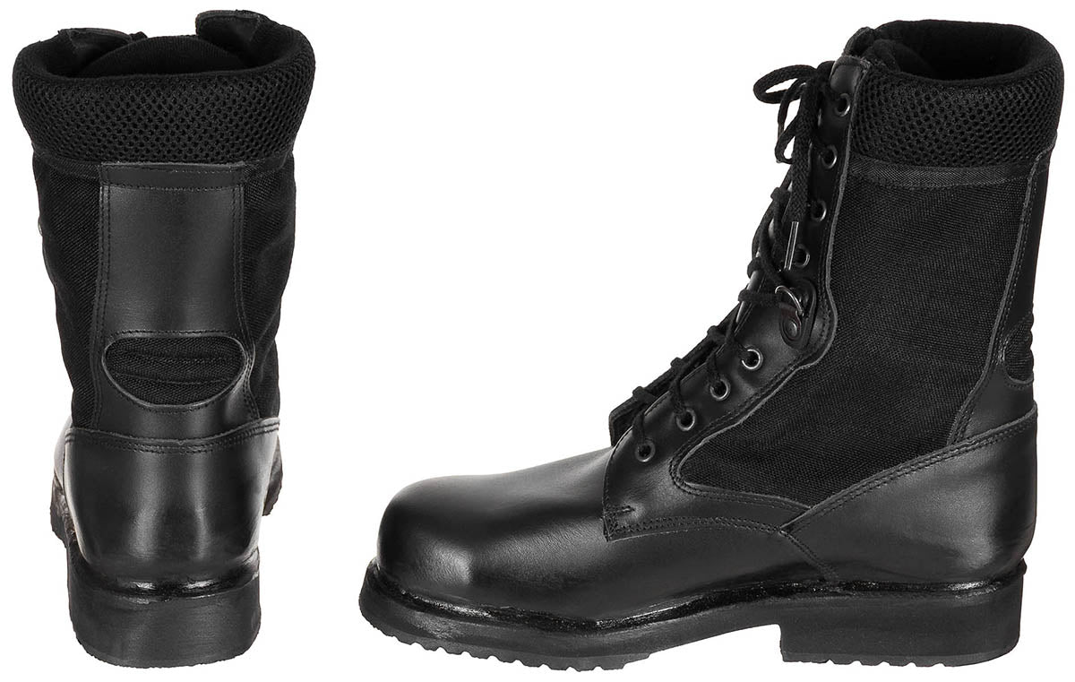 Ital. Einsatzstiefel, Sommer, schwarz, neuw.