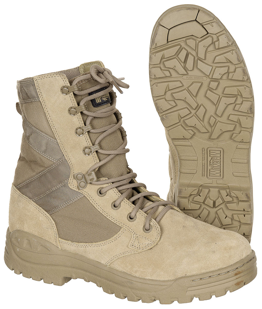 Kampfstiefel, "MAGNUM", khaki, gebr.